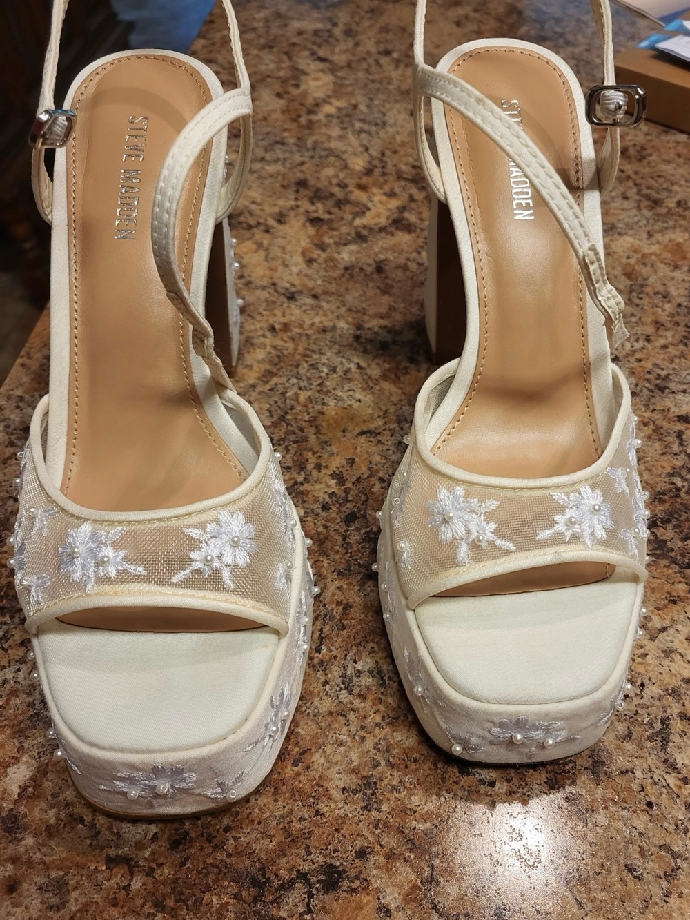 Steve Madden Liandra Embellished Platform Sandals - Picture 6 of 7